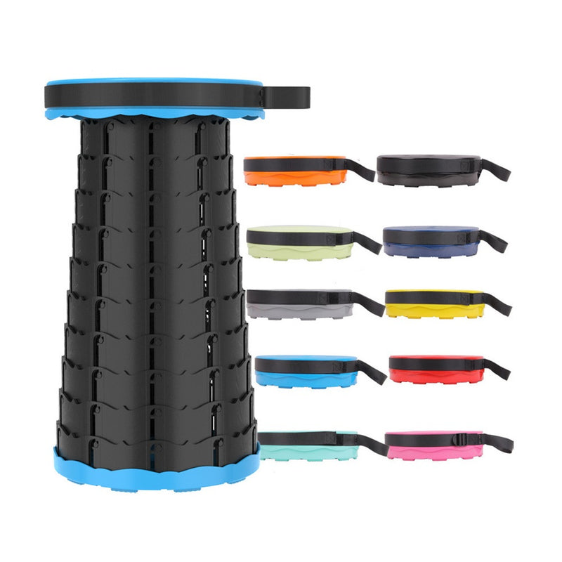 Portable Folding Telescopic Stool, Subway Queuing Chair and Outdoor Camping Fishing Stool