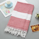 Turkish Beach Towel Sports Sauna Tassel Shawls for Women Outdoor Sunscreen Pahom Manta for Female