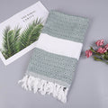 Turkish Beach Towel Sports Sauna Tassel Shawls for Women Outdoor Sunscreen Pahom Manta for Female