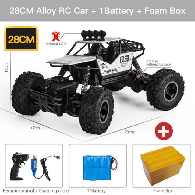 ZWN 1:12 / 1:16 4WD RC Car With Led Lights 2.4G Radio Remote Control Cars Buggy Off-Road Control Trucks Boys Toys for Children