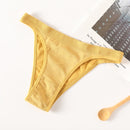 Women's Thong Cotton Panties Sexy Panties G-String Female Underpants Seamless Underwear Ladies Briefs Sexy Lingerie Solid Pantys