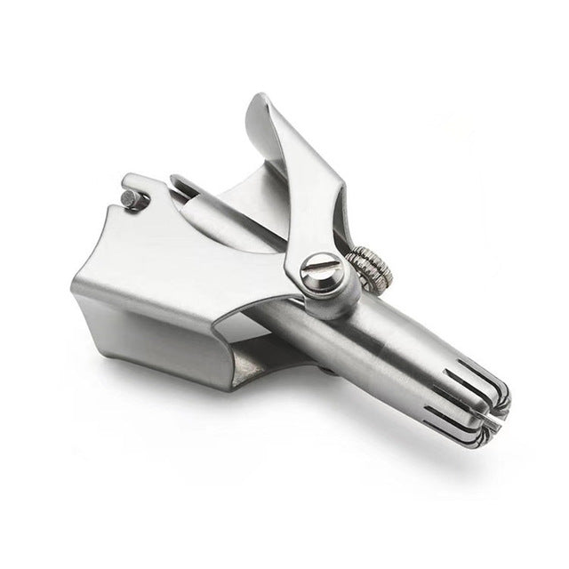 Nose Trimmer for Men Stainless Steel Manual Trimmer for  Nose Vibrissa Razor Shaver Washable Portable Nose Ear Hair Trimmer