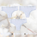 3PCS/Set G-string Panties Cotton Sexy Panties UnderpantsThong Solid Color Women's Underwear Pantys Intimates Lingerie Briefs