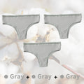 3PCS/Set G-string Panties Cotton Sexy Panties UnderpantsThong Solid Color Women's Underwear Pantys Intimates Lingerie Briefs