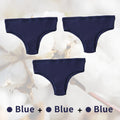 3PCS/Set G-string Panties Cotton Sexy Panties UnderpantsThong Solid Color Women's Underwear Pantys Intimates Lingerie Briefs