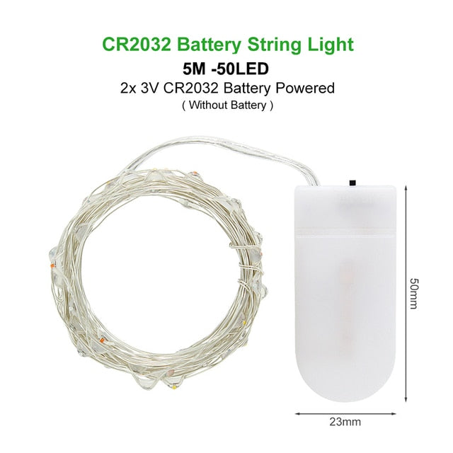 Bright Christmas Lights Xmas Tree Decor Fairy Led Garland Christmas Ornaments Christmas Indoor String Light Decorations For Home