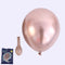 50/30/20pcs Rose Gold Metal Balloons Chrome Metallic ballon Birthday deco Wedding Decoration Anniversary balao metalizado 10inch