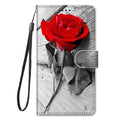 Fashion Flower Phone Case For Xiaomi Redmi Note 4 4X 4A 5 5A 6 6A 7 7A 8 8A 8T Pro 3S GO Flip Leather Stand Book Cover Back Etui