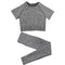 Seamless Women Yoga Set High Waist Yoga Pants Gym Clothing Women Sportswear Sport Shorts Sports Bra T-shirt Workout Sports Set