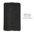Straight Replacement Nail File 100/180/240 10pcs Grey/Black Removable SandPaper With Stainless Steel Handle Metal Sanding Files