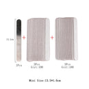 Straight Replacement Nail File 100/180/240 10pcs Grey/Black Removable SandPaper With Stainless Steel Handle Metal Sanding Files