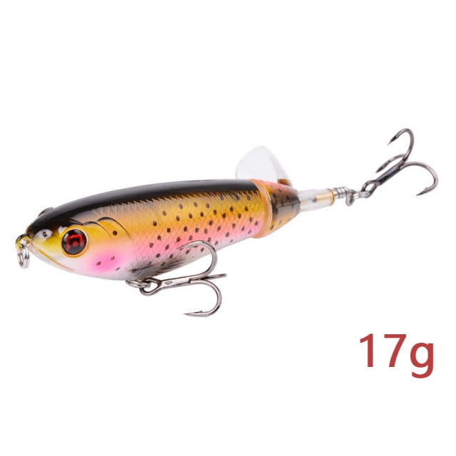 1Pcs Whopper Plopper Fishing Lure 13g/15g/35g Catfish Lures For Fishing Tackle Floating Rotating Tail Artificial Baits Crankbait