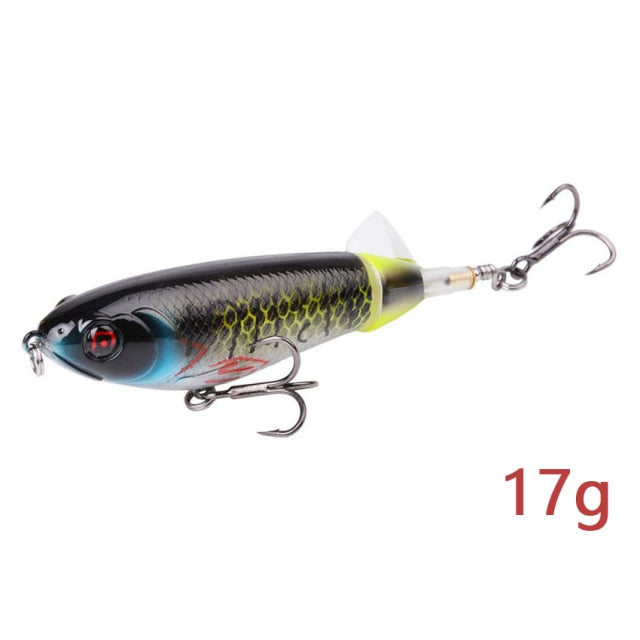 1Pcs Whopper Plopper Fishing Lure 13g/15g/35g Catfish Lures For Fishing Tackle Floating Rotating Tail Artificial Baits Crankbait