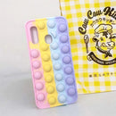 A11 A01 A50S Push Pop Bubble Fidget Toys Soft Case for Samsung A12 A10E A20E A30 A30S A02S A70 A50S Sensory Stress Reliver Coque