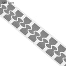 Chzimade 100x3cm Heat-transfer Reflective PET Tape Sticker Vinyl Film Silver Iron On Fabric Reflective Clothes Diy Sewing Crafts