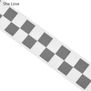 Chzimade 100x3cm Heat-transfer Reflective PET Tape Sticker Vinyl Film Silver Iron On Fabric Reflective Clothes Diy Sewing Crafts