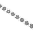 Chzimade 100x3cm Heat-transfer Reflective PET Tape Sticker Vinyl Film Silver Iron On Fabric Reflective Clothes Diy Sewing Crafts