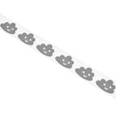 Chzimade 100x3cm Heat-transfer Reflective PET Tape Sticker Vinyl Film Silver Iron On Fabric Reflective Clothes Diy Sewing Crafts