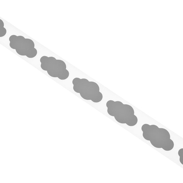 Chzimade 100x3cm Heat-transfer Reflective PET Tape Sticker Vinyl Film Silver Iron On Fabric Reflective Clothes Diy Sewing Crafts