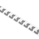 Chzimade 100x3cm Heat-transfer Reflective PET Tape Sticker Vinyl Film Silver Iron On Fabric Reflective Clothes Diy Sewing Crafts