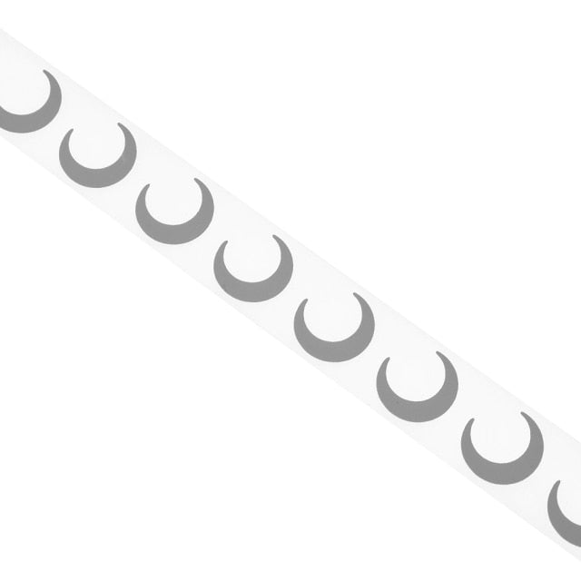 Chzimade 100x3cm Heat-transfer Reflective PET Tape Sticker Vinyl Film Silver Iron On Fabric Reflective Clothes Diy Sewing Crafts