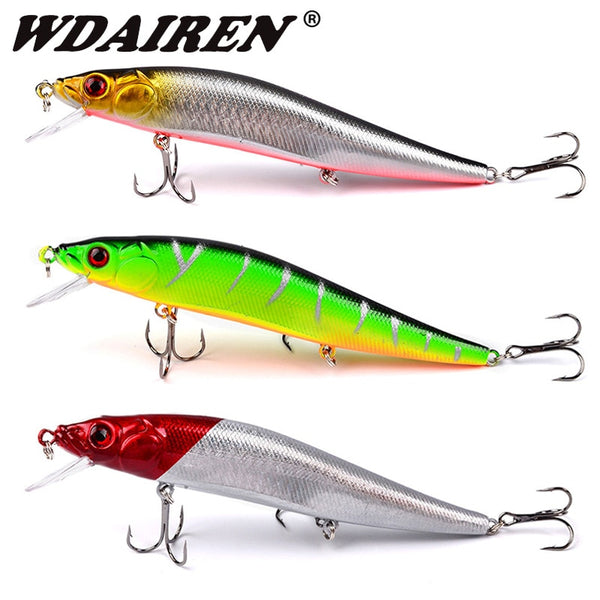 1Pcs Minnow Fishing Lures 14g/23g Crankbait Wobblers Perch 3D Eyes Artificial Hard Bait Pike Carp Bass Floating Swimbait Pesca
