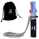 HONEYPUFF Resin& Silicone Hookah Mouthpiece with Stainless Chain boquillas cachimba Shisha Mouthtips narguile Chicha Accessories