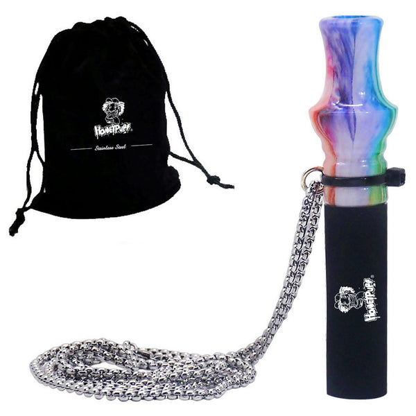 HONEYPUFF Resin& Silicone Hookah Mouthpiece with Stainless Chain boquillas cachimba Shisha Mouthtips narguile Chicha Accessories