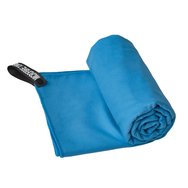 Quick Drying Sports Towel Portable Water Absorbent&Sweat-Absorbent Towel Double-Sided Fleece Swimming Towel Beach Bath Towel