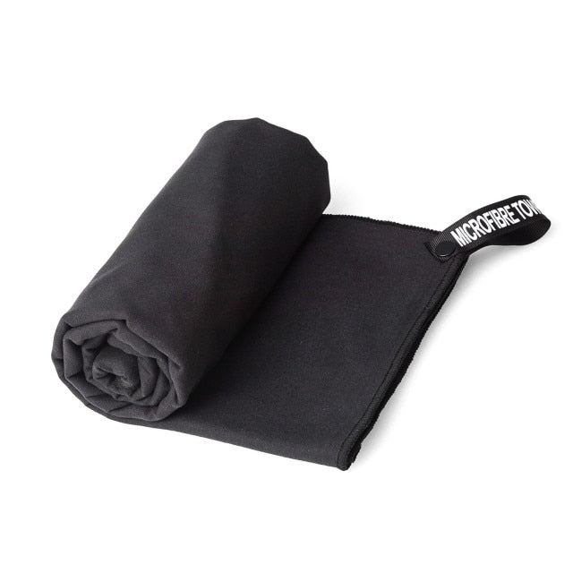 Quick Drying Sports Towel Portable Water Absorbent&Sweat-Absorbent Towel Double-Sided Fleece Swimming Towel Beach Bath Towel