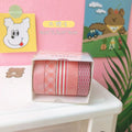 5Rolls/box Solid Color Washi Tape Set Decorative Masking Tape Cute Scrapbooking Adhesive Tape School Stationery Supplies