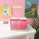 5Rolls/box Solid Color Washi Tape Set Decorative Masking Tape Cute Scrapbooking Adhesive Tape School Stationery Supplies