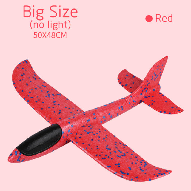 50X48CM Hand Throw Airplane EPP Foam Launch Fly Glider Planes Model Aircraft Outdoor Fun Toys for Children Party Game Boys Gift