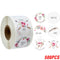 100-500pcs Thank You Round Sticker Scrapbook Envelope Seal Sticker Gift Flower Decoration Stationery Label Sticker