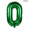 Cyuan 32/40inch green number balloons Foil Balloon Jungle Safari Birthday Balloon Party Baloon 0 1 2 3 4 5 6 7 8 9 globos Balls