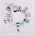 11pcs/set Cloth Leather Splice Presser Foot Durable Accessories Metal Multifunction Foot for Household Sewing Machines