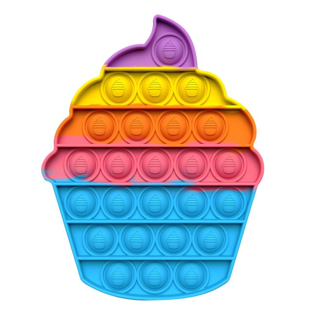 Push  Bubble Fidget Sensory Toy Antistress Push Bubble  Fidget Toy Brain Train Stress Relief for Autism Squeeze Toys