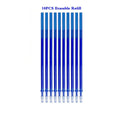 0.5mm Erasable Pen Set  Blue Black Ink Gel Pen Erasable Refill Rod Washable Handle School&Office Writing Stationery Gel Ink Pen