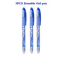 0.5mm Erasable Pen Set  Blue Black Ink Gel Pen Erasable Refill Rod Washable Handle School&Office Writing Stationery Gel Ink Pen