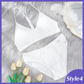 2PCS Bra Set Women Sexy Bralette Sexy Female Underwear Lingerie Basic Stretchy Tank Crop Top Ribbed Tops Girls Fashion Brassiere