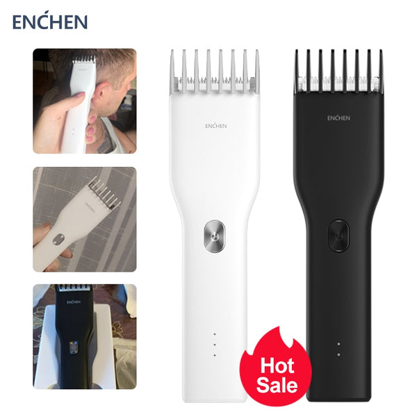 ENCHEN Men's Electric Hair Clipper Cordless Clippers Cutter Adults & Kids  Razors Professional Trimmers With Adjustable Combs