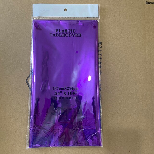 137*274cm Rose Gold Tablecloth Gold/silver Dot table cover for adult Happy Birthday Party Supplies Wedding decorations