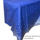 137*274cm Rose Gold Tablecloth Gold/silver Dot table cover for adult Happy Birthday Party Supplies Wedding decorations