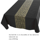 137*274cm Rose Gold Tablecloth Gold/silver Dot table cover for adult Happy Birthday Party Supplies Wedding decorations