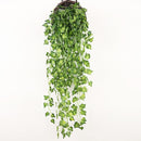 90cm Artificial Green Plants Hanging Ivy Leaves Radish Seaweed Grape Fake Flowers Vine Home Garden Wall Party Decoration