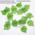 90cm Artificial Green Plants Hanging Ivy Leaves Radish Seaweed Grape Fake Flowers Vine Home Garden Wall Party Decoration