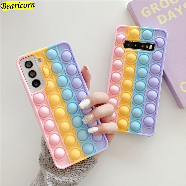 Pop Push Bubble Case For Huawei P30 P40 P Smart Z S Plus 2019 2021 Mate 30 30E 40 40E Pro Y9s Y8p Y7a Y9 Prime Nova 5T 3 3i 8
