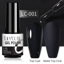 LILYCUTE 7ml Gel Nail Polish Semi Permanent Solid Gel Polish Lamp Varnishes Soak Off Nail Art Manicure Top Coat Gellak DIY Gel