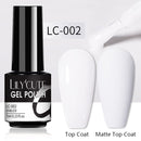 LILYCUTE 7ml Gel Nail Polish Semi Permanent Solid Gel Polish Lamp Varnishes Soak Off Nail Art Manicure Top Coat Gellak DIY Gel