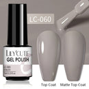 LILYCUTE 7ml Gel Nail Polish Semi Permanent Solid Gel Polish Lamp Varnishes Soak Off Nail Art Manicure Top Coat Gellak DIY Gel
